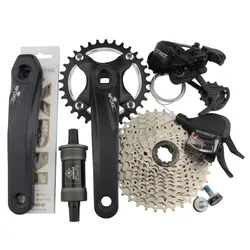 S-Ride M400 42T Transmission Kit 10 11 Speed Mountain Bike Accessories Rear Dial Tooth Plate 36T Bicycle Derailleur Square Hole