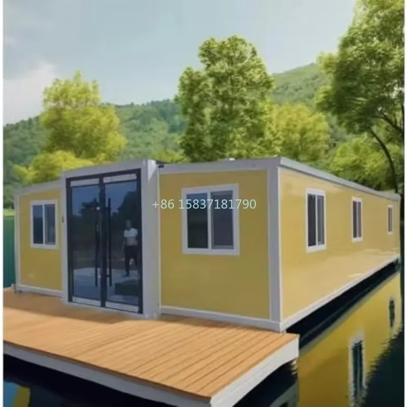 Prefab Container House Customized 20ft 40ft Hotel Folding Container Homes Staff Dormitory Expandable Container House for Spain