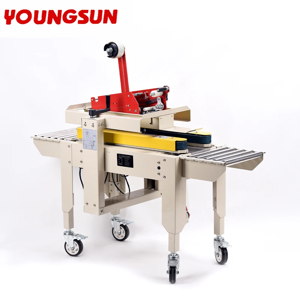 young sun FXC-2020 Automatic Box Carton Taping Sealing Packing Machine Tape Case Sealer Carton Sealing Machine Case Box Sealer 2