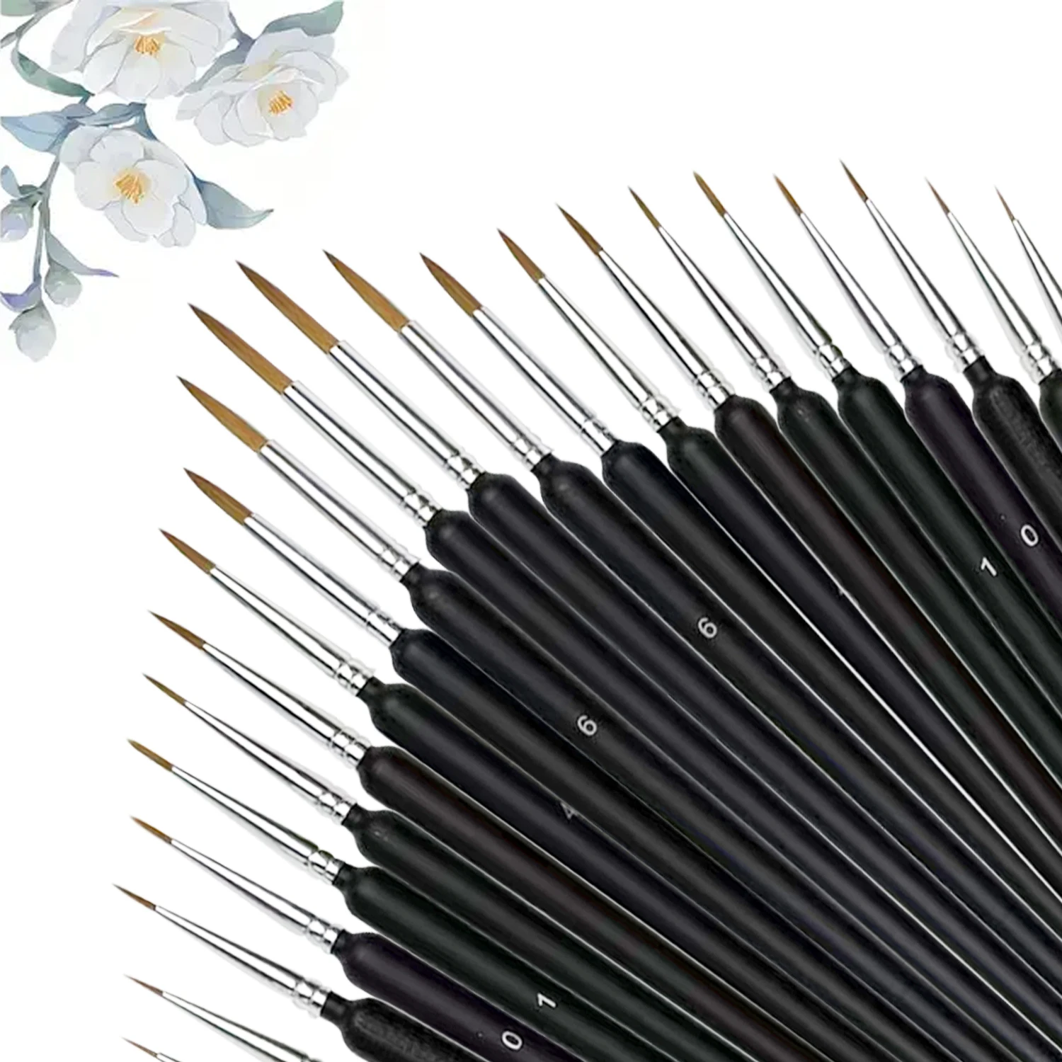 

22 Pcs Fine Detail Paint Brushes, Suitable for Acrylics,Ceramic，Oil Paintings, and Watercolors，Perfect for Artists, Students