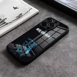 Metal Gear Solid Phone Case for iPhone 15 Pro Max 12 16 14 Plus 11 13 Pro X XR XS 7 8 Plus SE Glass Design Back Cover