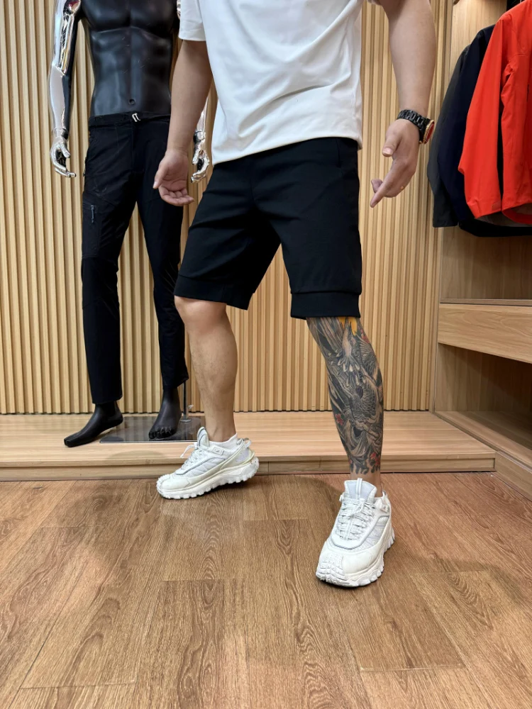 

Мужские спортивные штаны на открытом воздухе, дышащие, Qui Dry, легкие, пять дюймов, повседневные прямые брюки, летнее новое поступление