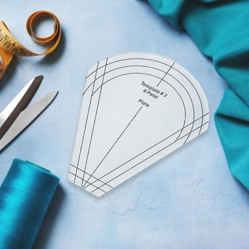 10 أجهزة كمبيوتر/مجموعة من قوالب الألواح العادية سهلة الاستخدام قوالب خياطة خياطة حاكم خياطة اللحف 193C #4