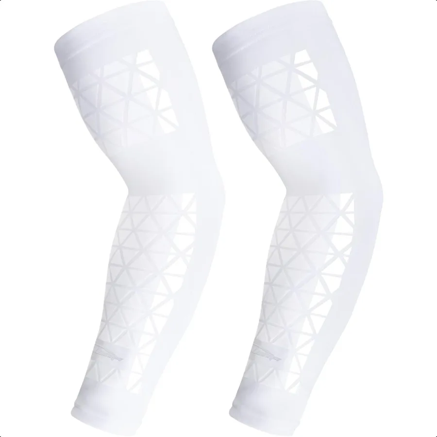 

Football Comprion Arm Sleeve with Stick Grips Forearm and Elbow Sun Protection Sleeve Youth Adult