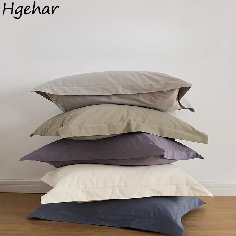 

Pillowcase Cotton Solid Simple Home Textile Household Plain Couples Throw Pillow Case New Ins Soft Comfortable Fashion