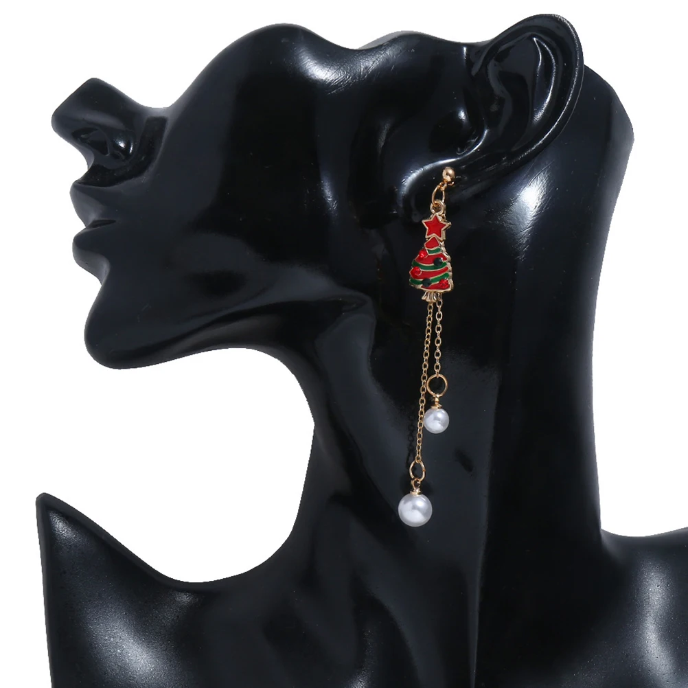 

3Pair Christmas Earrings Trendy Party Ear Studs Decorative Jewelry for Women Perfect Holiday Gift Christmas Earrings