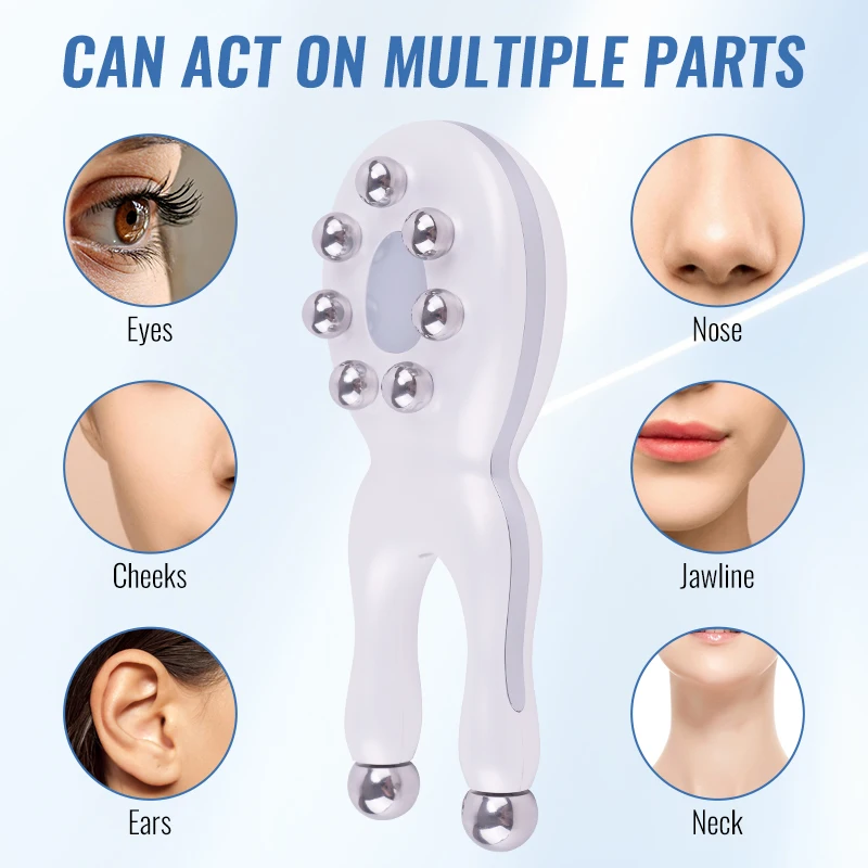 

Professional Wrinkle Remover Face Slimming Massager With Microcurrent Roller To Exercise Masseter And Lift The Jaw Line Skincare
