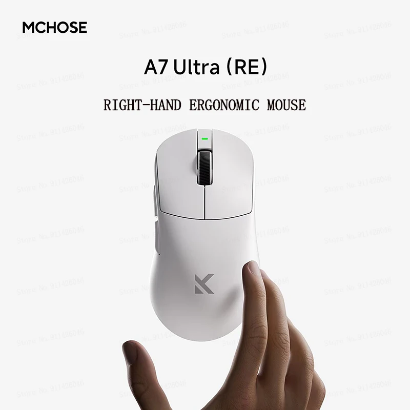 

MCHOSE A7 Ultra RE Gaming Mouse 8000Hz Polling Rate 20000fps 42000DPI 750IPS Super Glide Coating Ergonomic Design 500mAh Battery