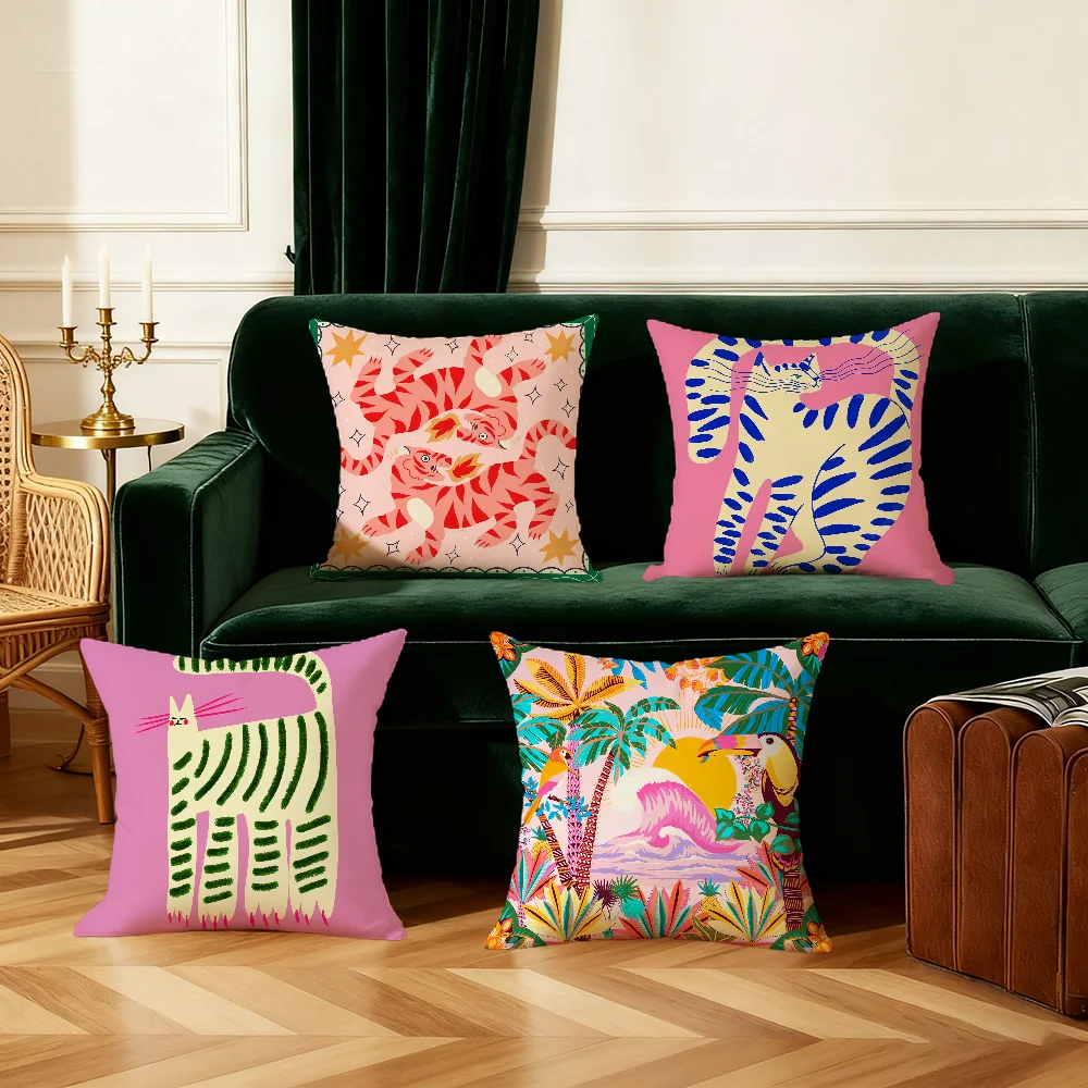 Pillow Cover 20X20 - Fodera per cuscino con illustrazioni di