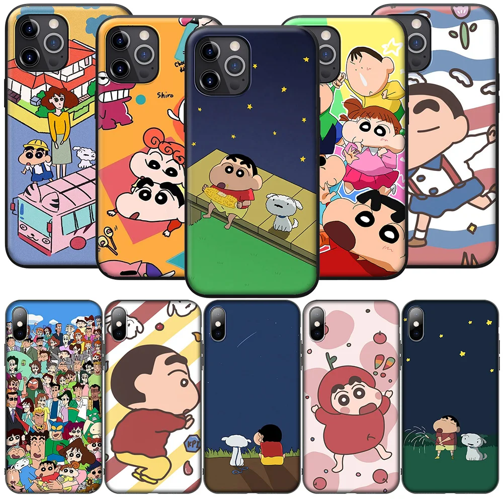 H-27 C-Crayon Cartoon Shin-Chan New Phone Case for Xiaomi POCO M6 M5 M4 F5 X6 C65 C55 C50 C51 C40  X4 Pro