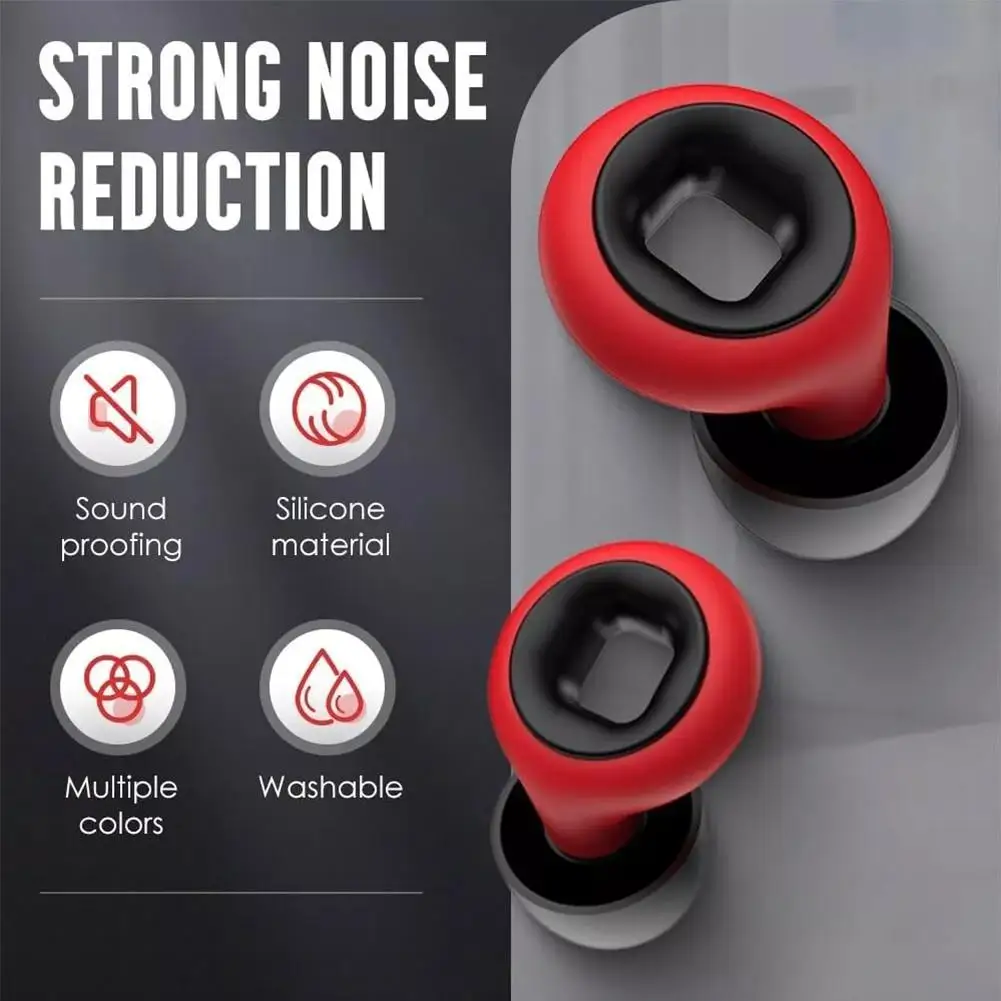 1Pairs Sleep Soundproof Earplugs Motorcycle Noise Reduction Earplugs Anti-noise Mute Earplugs Portable Motorcycle Equipment