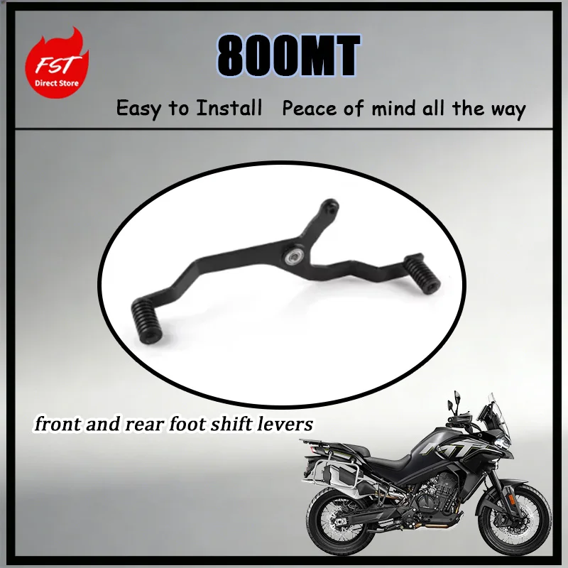 For Heavy-Duty Toe-Heel Shift Pedal Stainless Steel Construction Smooth Gear Changes for 800MT 800NK Keeps Boots Clean