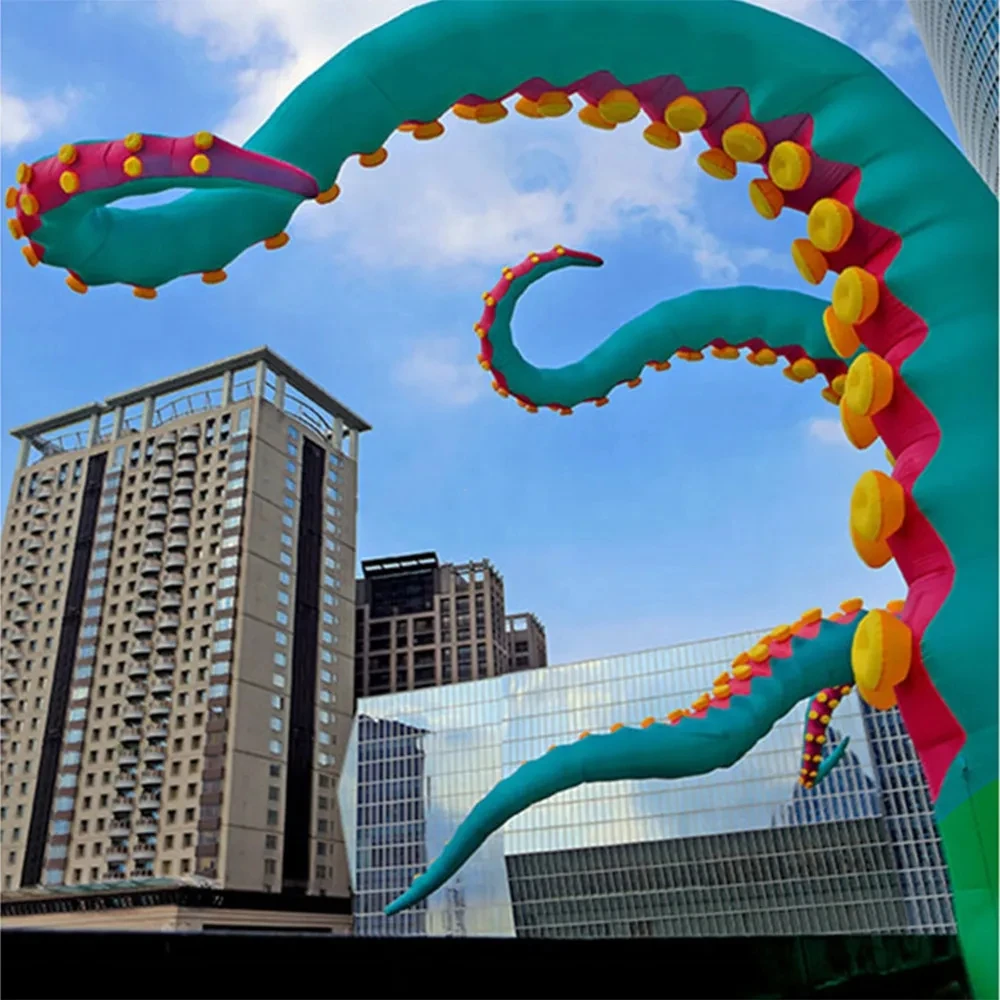 2024 Outdoor Halloween Decoration Giant Inflatable Octopus Tentacle Artificial  Octopus Arm Legs For Building Event Stage Party