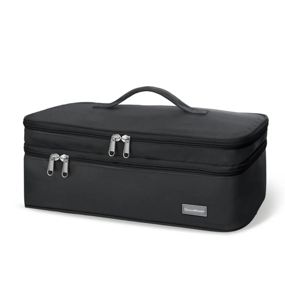 

2-слойный портативный фен-сумка большой емкости, ручной органайзер для инструментов для волос, экономия места, с несколькими отделениями