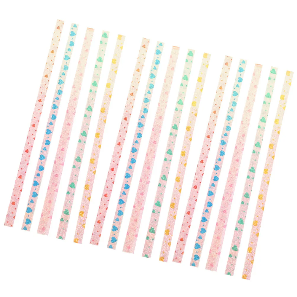 Bandes de papier étoile perle, 200 pièces, couleur vive, bricolage Origami, cadeau artisanal, motif créatif, décorations pliables à la main, fête d'étudiant
