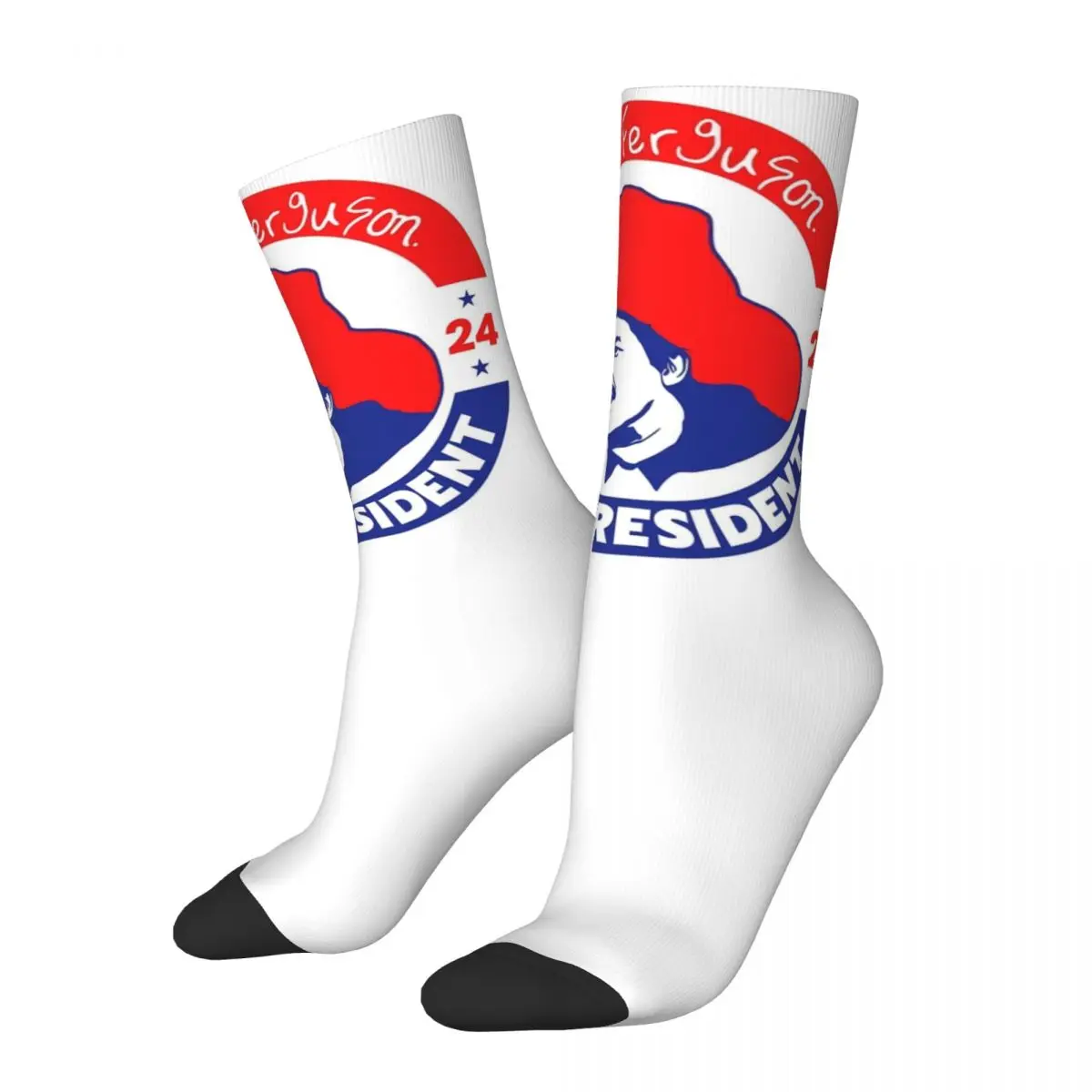 Turd Ferguson For President 2024 Design Theme Crew Socks Merchandise for Men Flexible Dress Socks