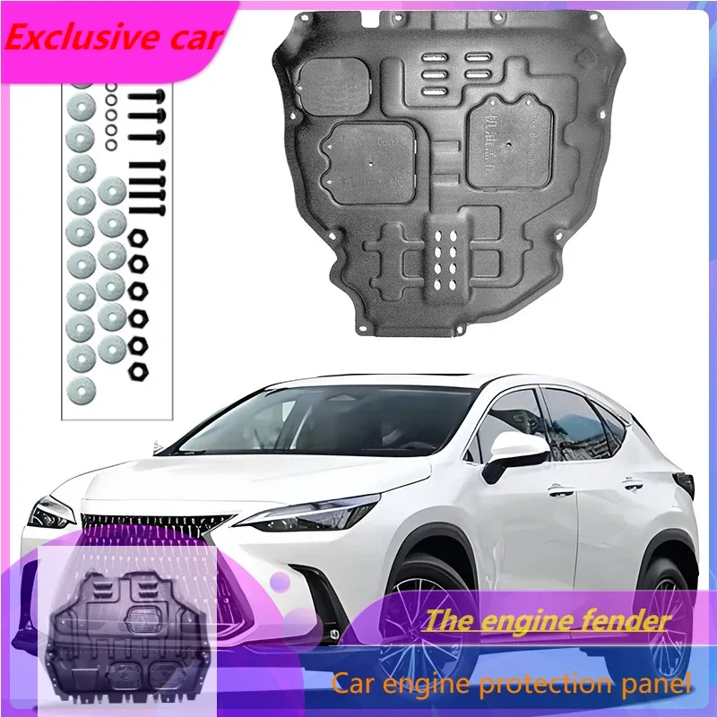 

Under Engine Guard Splash Shield Mud Fender Cover Plate Fender Mudguard Protector For Lexus NX300 2017-2020 2.0T 2018 Car Black