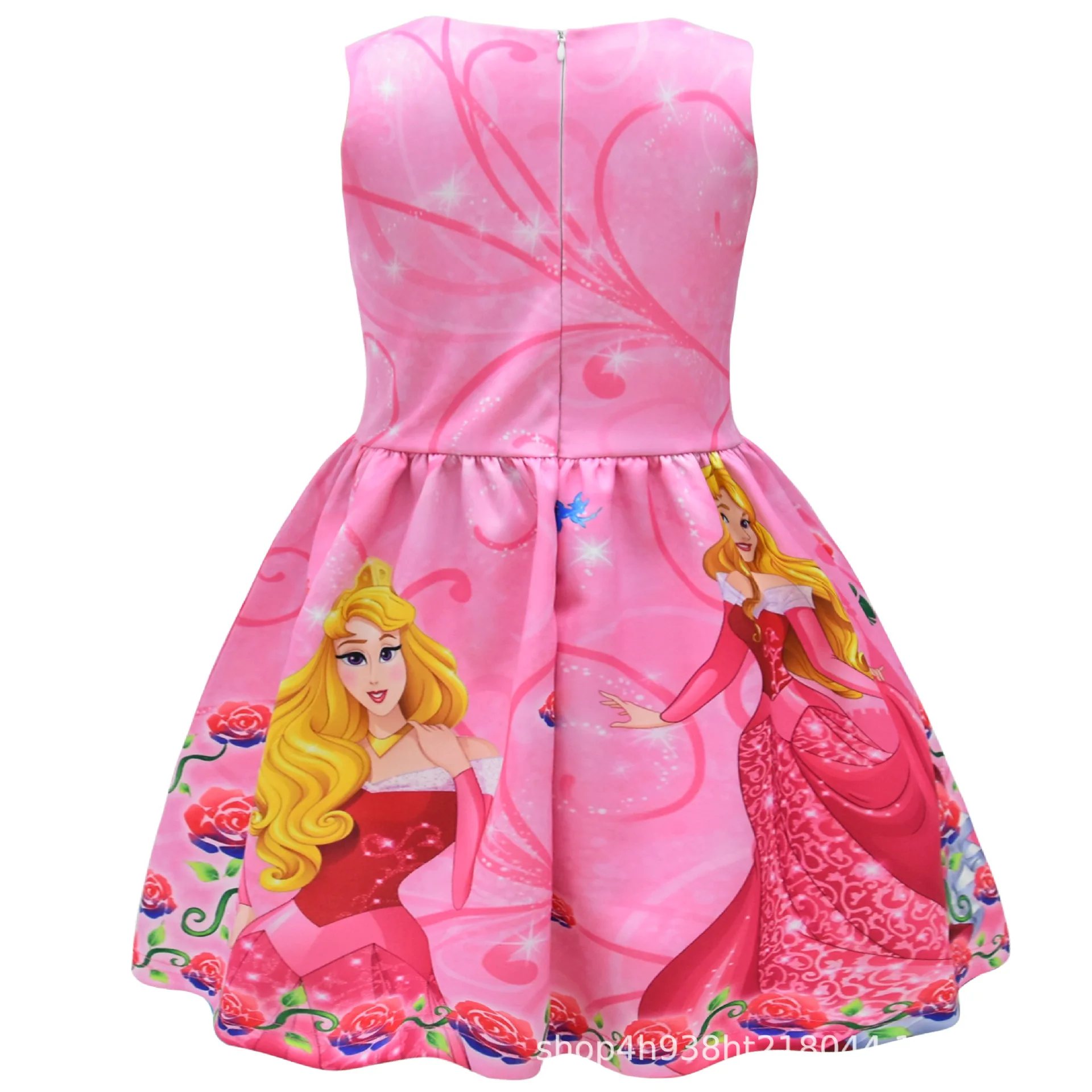 2024 Children\'s Castle Snow White Cinderella Rapunzel Girl Princess Dress Children\'s Clothing Kids Summer Dresses for Girls