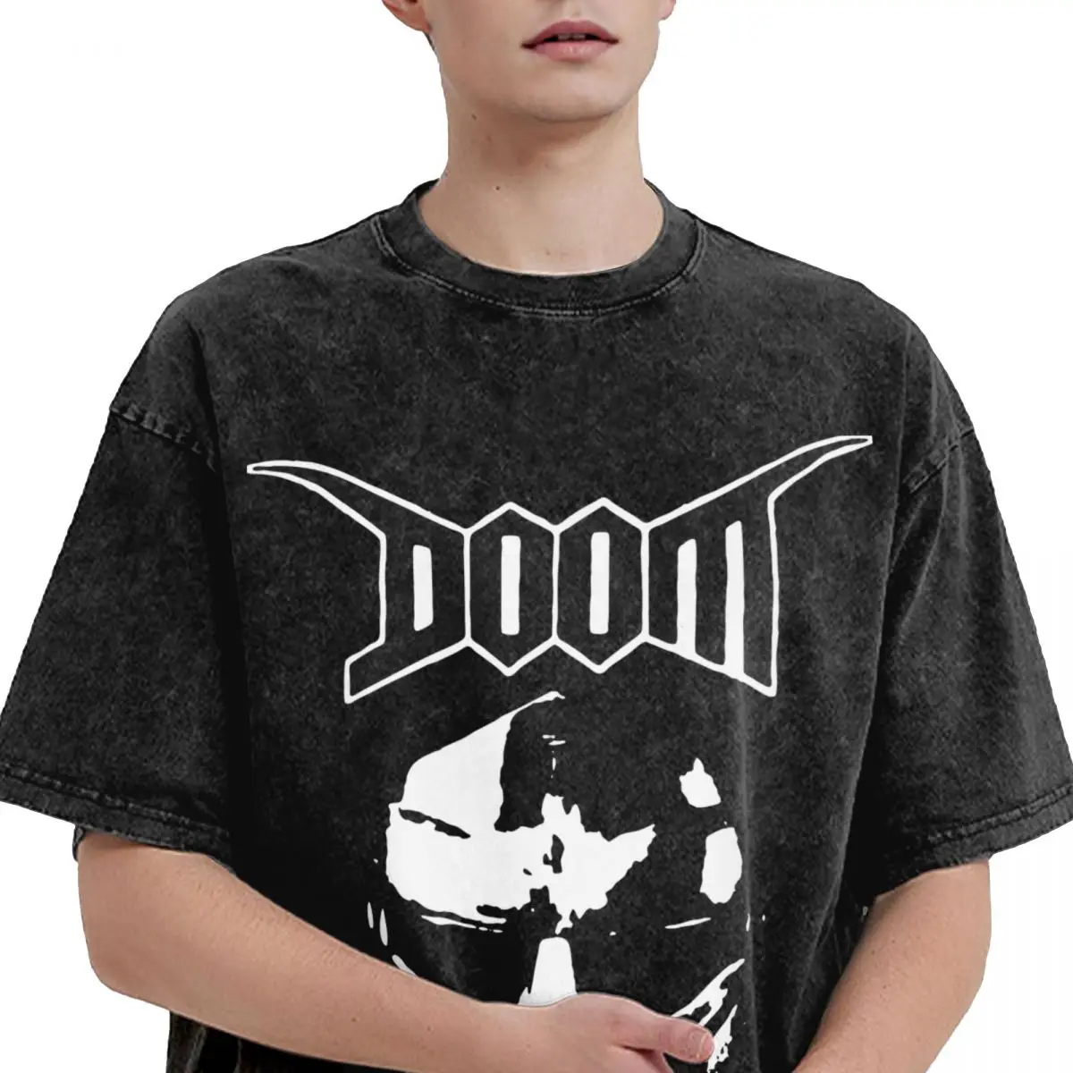 Camisetas impressas Mf Doom Madlib para homens e mulheres, camisetas High Street, tops lavados, streetwear novidade, 2