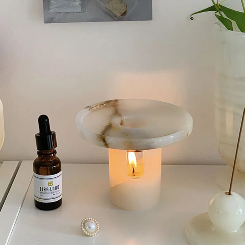 Retro natural jade fragrance diffuser for high-end desktop decoration aromatherapy