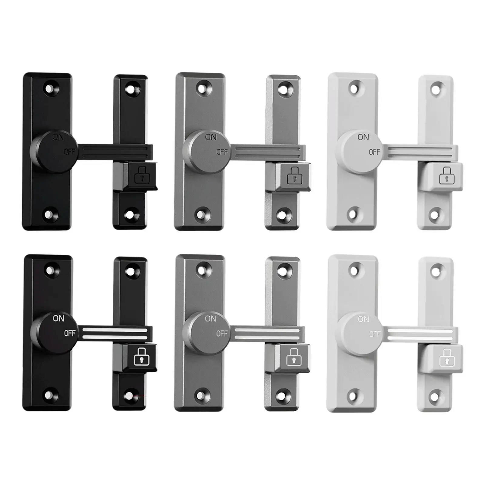 Door Latch Guard Door Lock Easy Installation Heavy Duty Doors Bolt Lock Flip Latch for Hotel Indoor Outdoor Barn Sliding Door