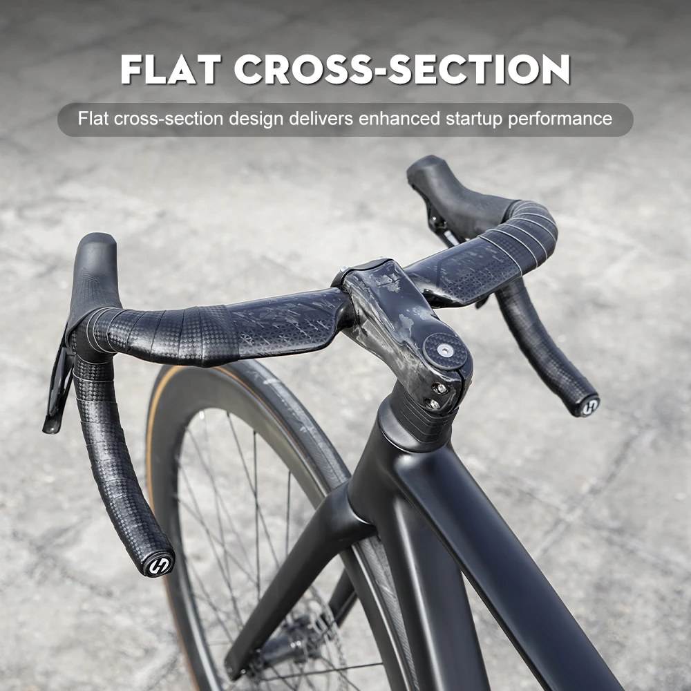 TOSEEK High-Strength Carbon Road Bike Handlebar 380/400/420/440mm