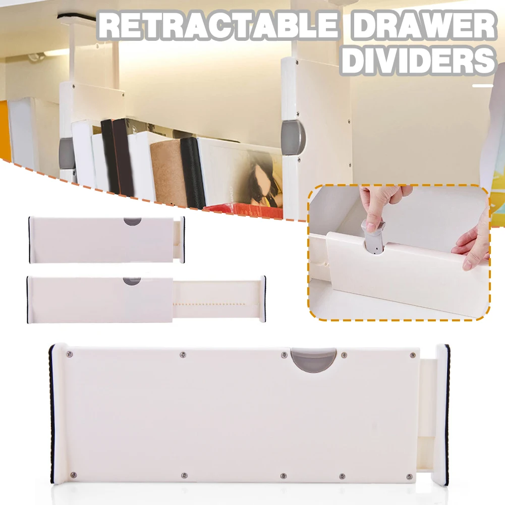 

Adjustable Drawer Dividers Organizers Separators Retractable Partition kitchen Drawer Organizer Storage Clapboard For Clothes