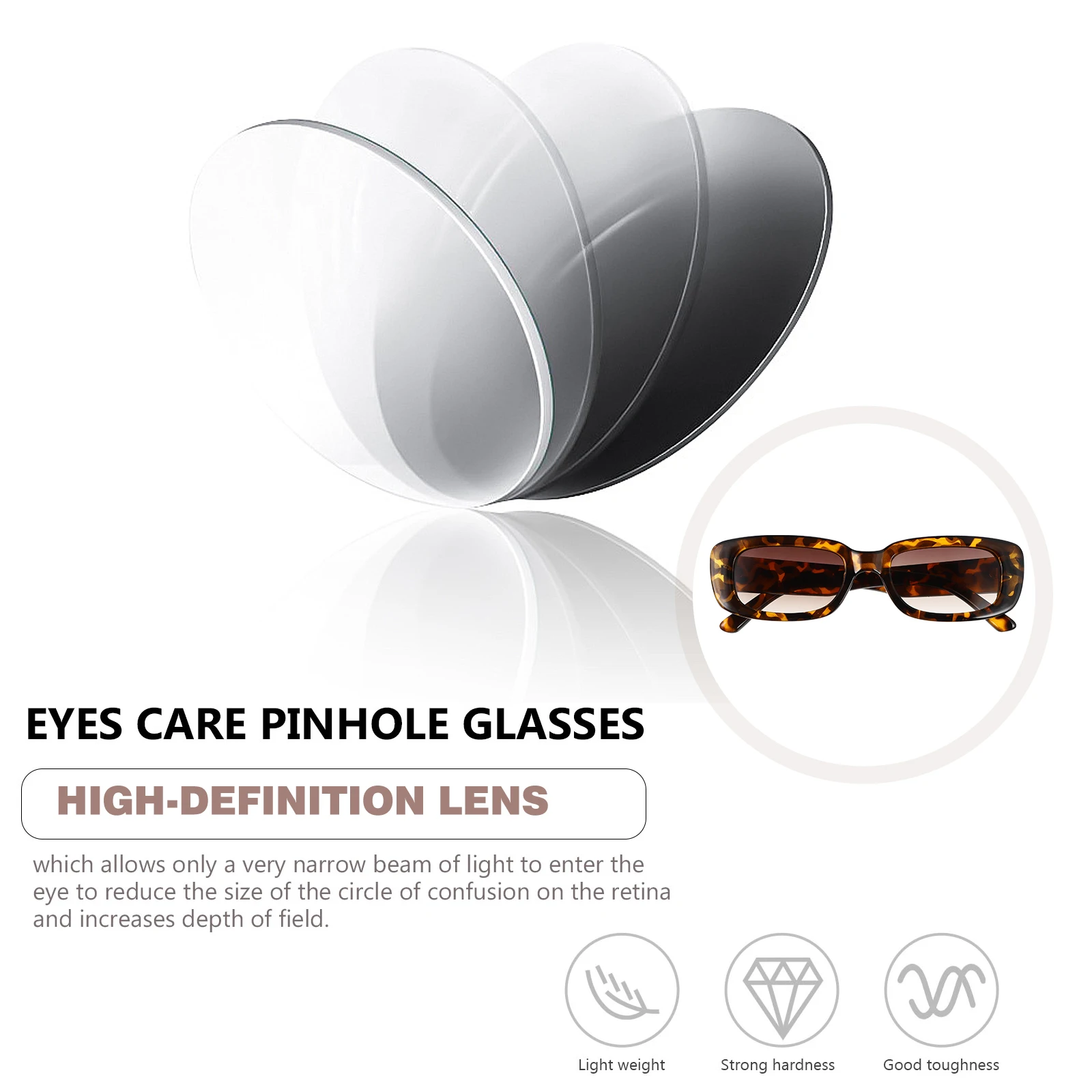 

1pc Leopard-framed Sunglasses Fashion Eyewear for Men Women Eco-friendly Square Eye Shades Personalized Comfortable Lightweight