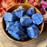 Natural Blue Aventurine Raw Gemstone Specimens for Mineral Bulk Rough Stones