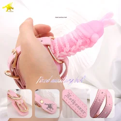 Nothosaur Strapon Dildo for Women Hand Belt Dildos Huge Penis Belt Sexual Harness Strap On Plug Anal Pink Sex Toy for Lesbian