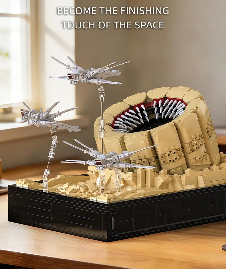 Idea Game Movie Scene Bausteine Monster Sandwurm Ornithopter Konstruktionsmodellbausätze Ziegelsteine Spielzeugsammlung als Geschenk – Detail 2