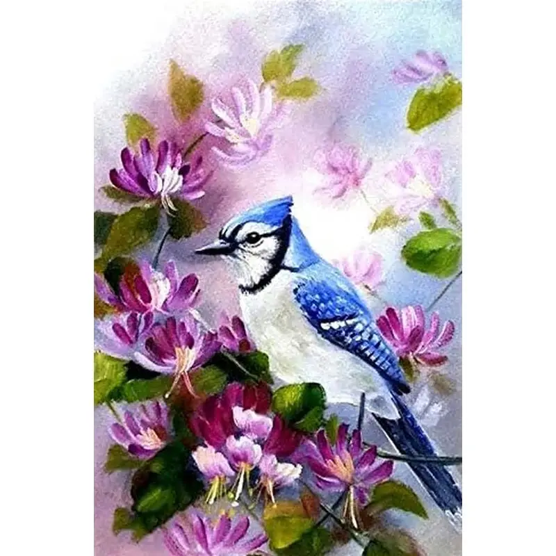 GATYZTORY Oil Painting By Numbers On Canvas Birds Paint By Numbers Diy 60x75cm Pictures By Numbers Kits For Adults Wall Home Dec