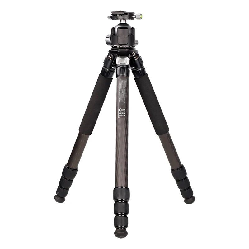 Zeland X324C+LG52 Professional Portable 32mm Carbon fiber Tripod for DSLR Digital Camera with ball head