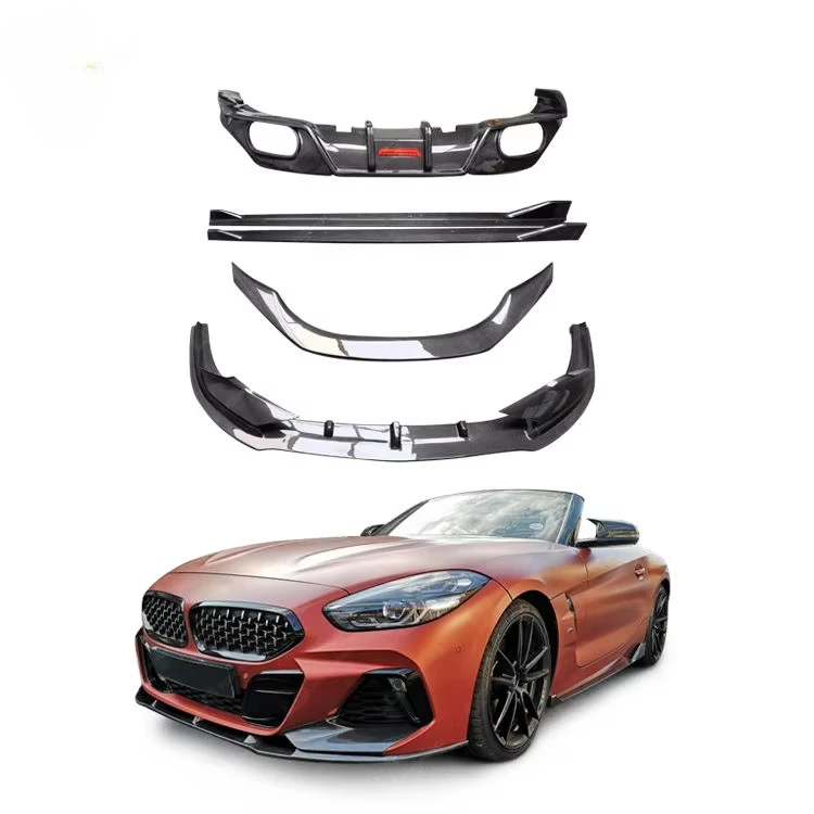 Exterior Body Kit AC Style Carbon Fiber Body Kit Front Lip Rear Diffuser Spoiler Car Accessories Kit