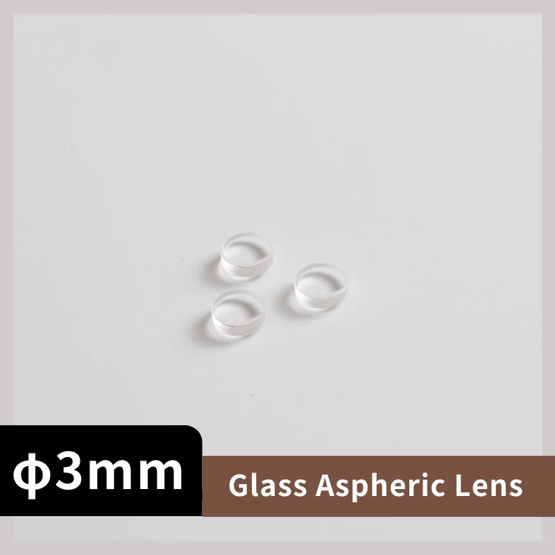 Glass Aspheric Lens Laser Collimator D3mm EFL 2mm/3.7mm/4.5mm/5mm/6mm
