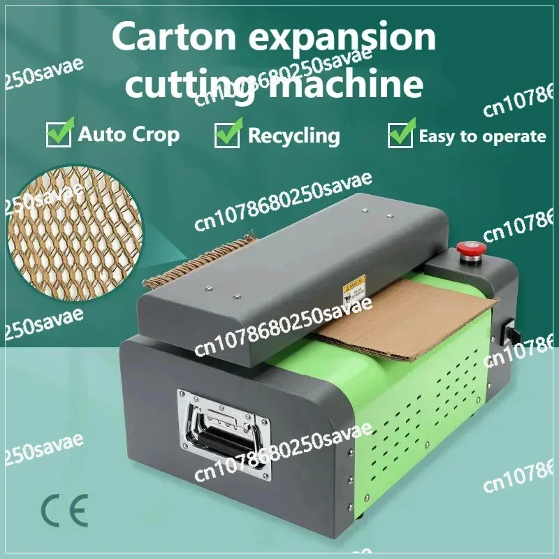 

110V 220V 200W 3m/min Paper Cutting Machine Environmentally Friendly Packaging Cardboard Mesh Strip Express Packaging Buffering