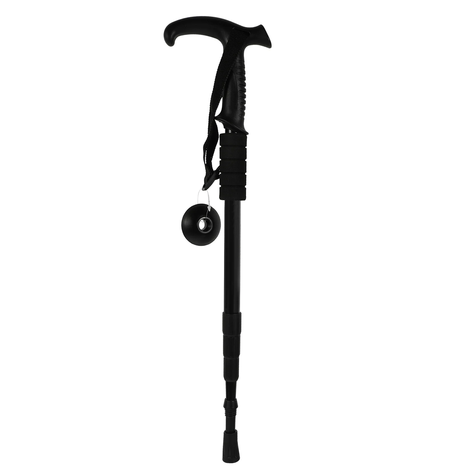 

1pc Aluminum Alloy Trekking Pole Lightweight Durable Outdoor Hiking Stick Portable Mountaineering Walking Pole T Handle Camping