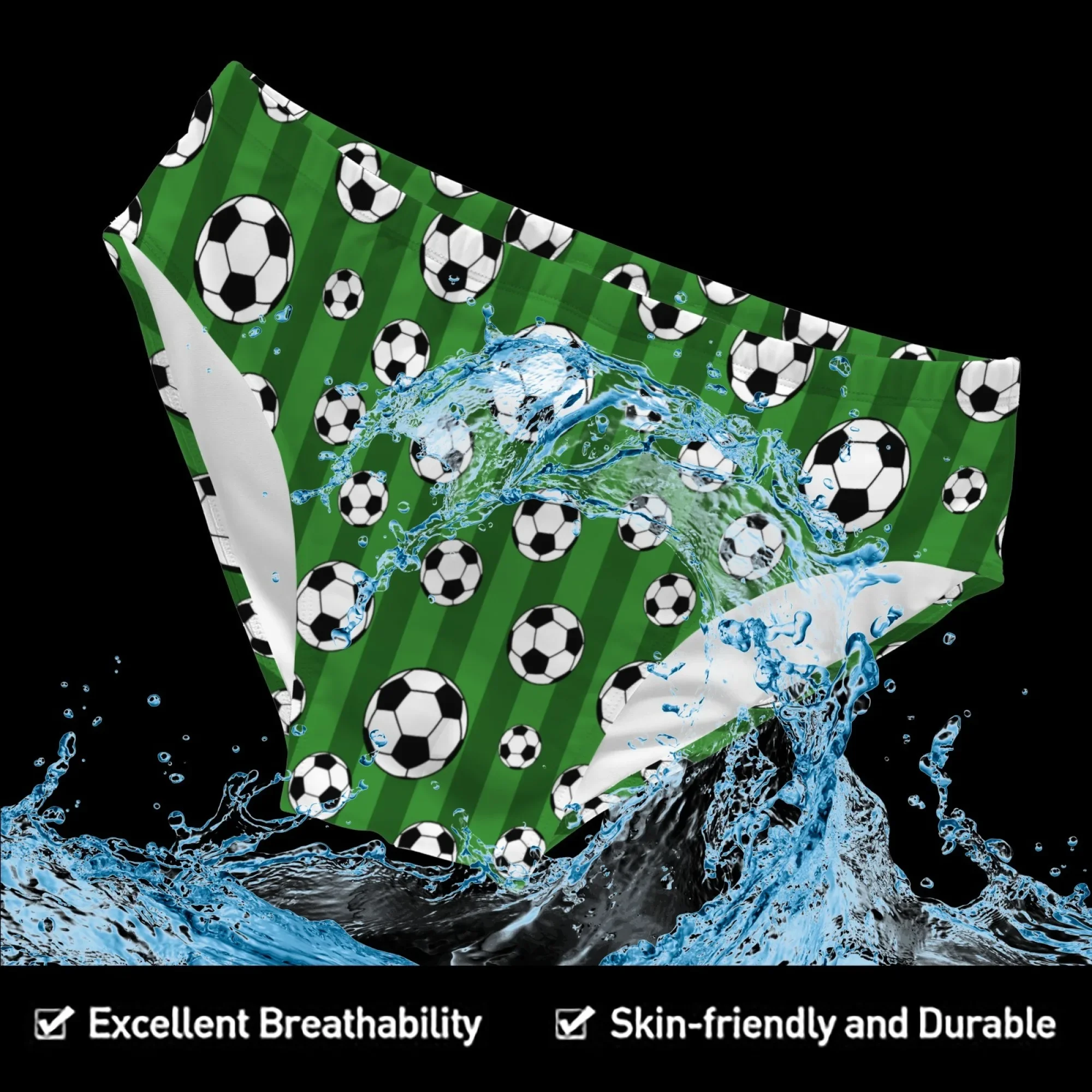 

Новинка: забавные плавки для мужчин с футбольным мультяшным принтом, удобные шорты для пляжа и серфинга, нескользящие мужские трусы для плавания, для вечеринок у бассейна