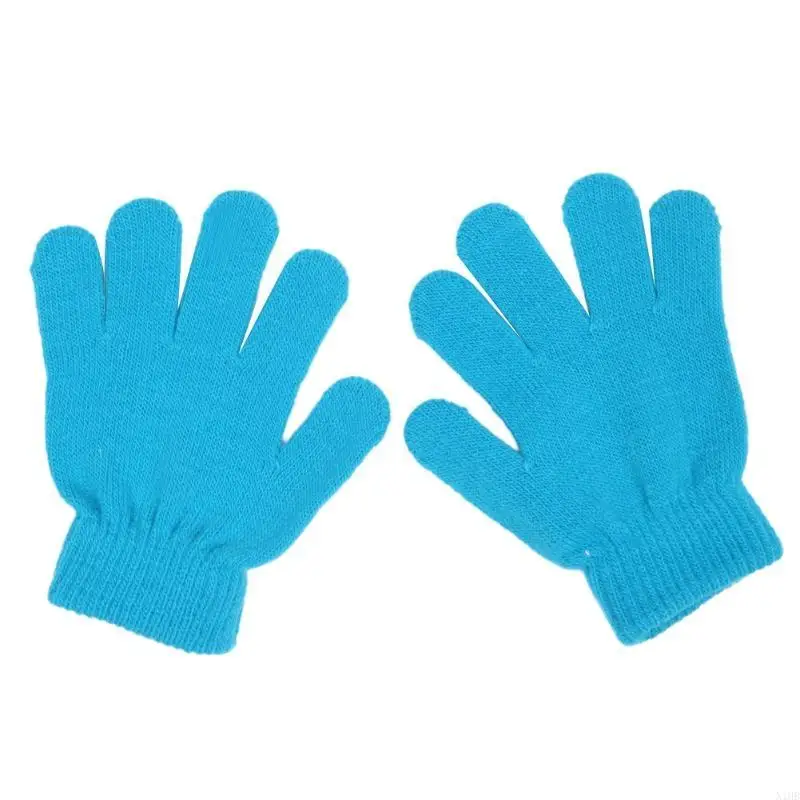 

Kid's Thick Gloves Toddler Winter Stretchy Warm Full Fingers Gloves Mittens