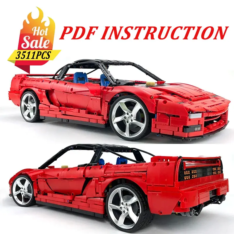 

MOC- 162884 Technica Super Sprots Car Model Limited Edition Building Blocks Brick DIY Luxury Crafted And Imaginative