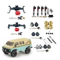 Brass Counterweight CR18P Wheel Hub Adapter Front Rear Hub Carrier Drive Shaft Axle Housing For Hobby Plus 1/18 Rock Van Parts