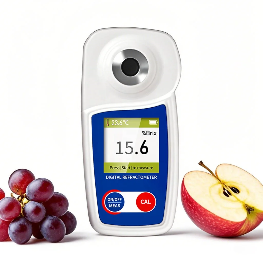 

Digital Brix Refractometer 0-35% Accuracy 0.2% Resolution Handheld Widely Used In Scientific Research And Grape Wine Making