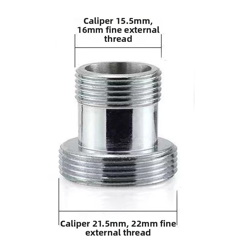 Copper Thread Converter Adapter Designed for 16mm to 22mm Faucet Spout Connections Fits Most Standard Aerator Mounts