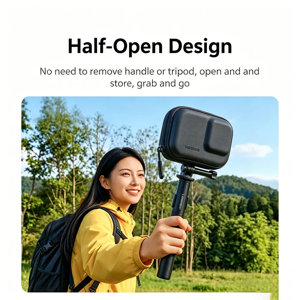 UGREEN Hard Shell Camera Storage Bag Portable Mini Protective Case for    Action 6 Camera Cage Accessories Shockproof Dustproof