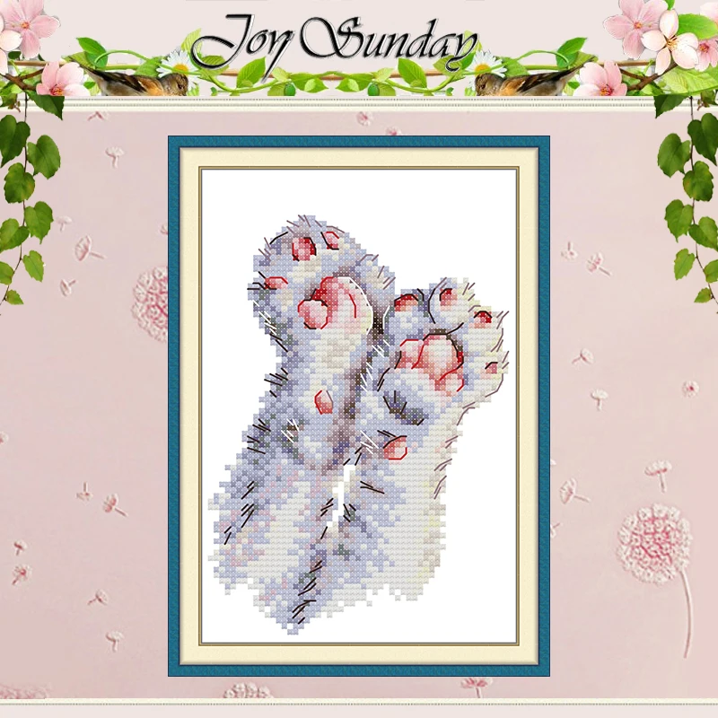 Узоры «кошачьи лапы», набор для вышивки крестом «сделай сам», 11CT 14CT 16CT HD, штампованный DMC, набор для вышивки крестом, рукоделие, домашний декор