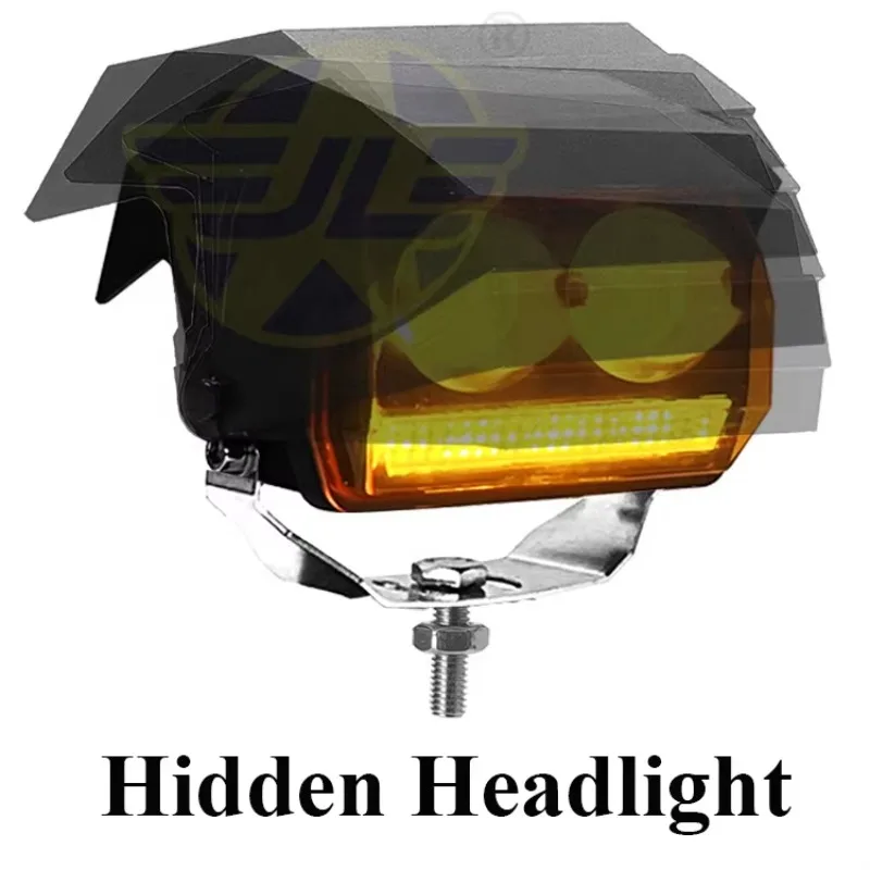 New Style Car Hood Roof LED Driving Fog Light Pickup Truck 4x4 ATV Offraod Modified Hidden Headlight LED Pods Flood Spot Beam