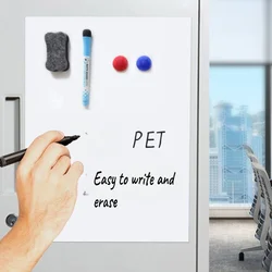 A2 A3 A4 Erasable PET Magnetic Message Board, Note Sticker Magnetic Whiteboard, Refrigerator Sticker, Home Decor Fridge Sticker