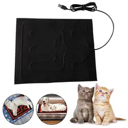 5V 2A USB Electric Heating Heated Cushion Sheet Adjustable Seat Reptile Waterproof Cushion Pet Temperature Car Mat Pet U6R4