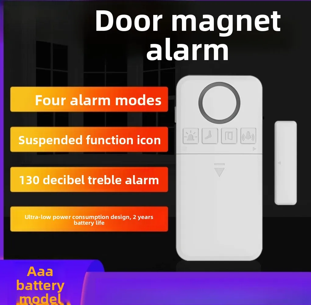 

Сигнализация для дверей и окон коммерческого класса, ультра громкий магнитный датчик 130 дБ со светодиодной вспышкой, защита от кражи «сделай сам», 3 шт.