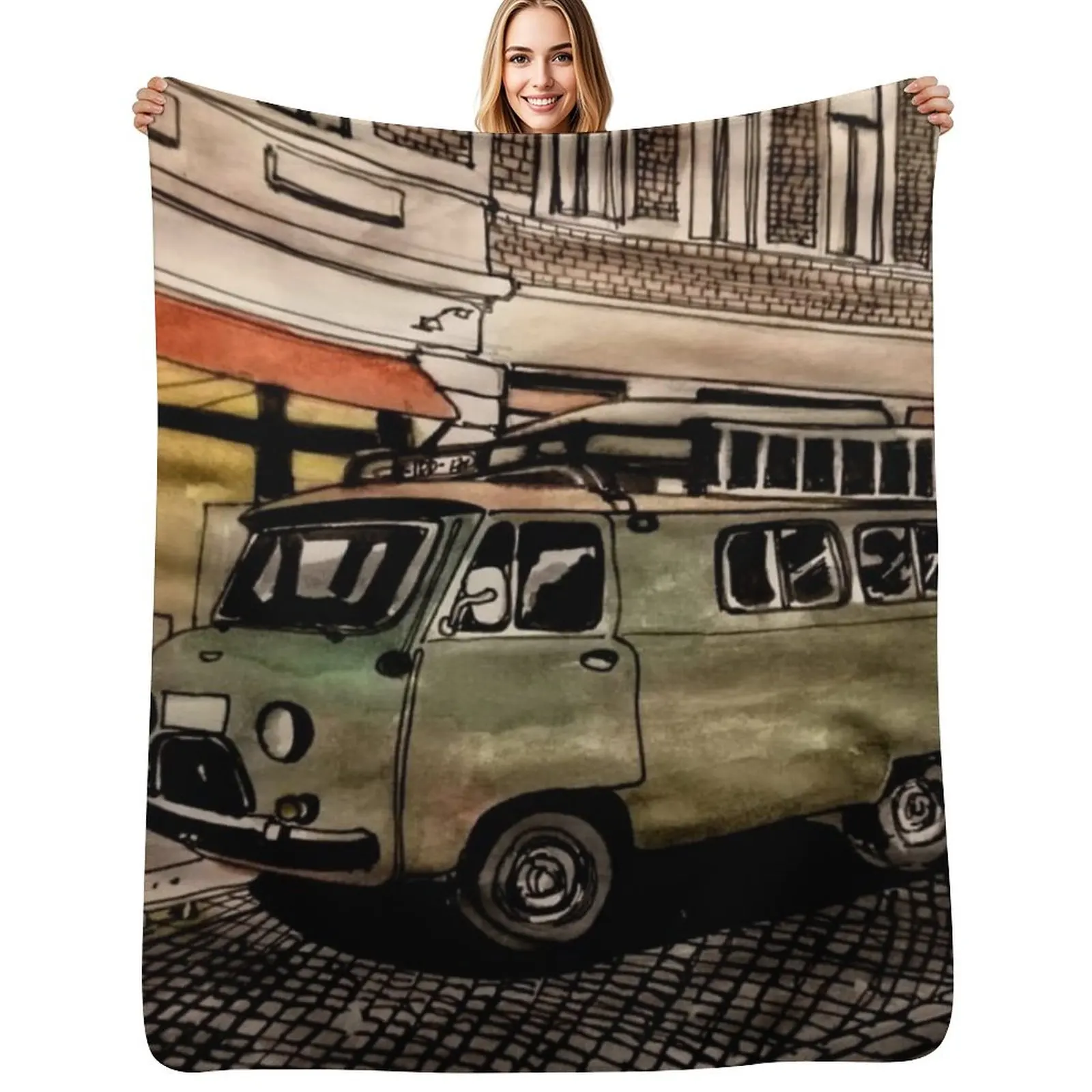 

Nice UAZ Throw Blanket Luxury Decorative Throw Travel Hairy Blankets